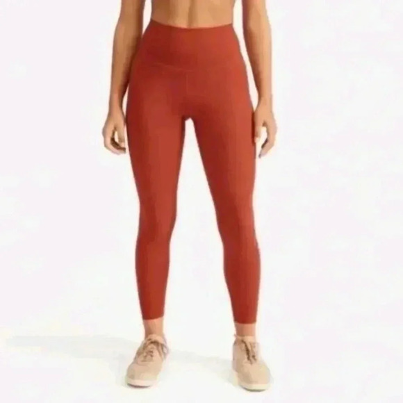 Everlane Pants - Everlane perform workout gym Full length Legging  Rust brick Sz xs